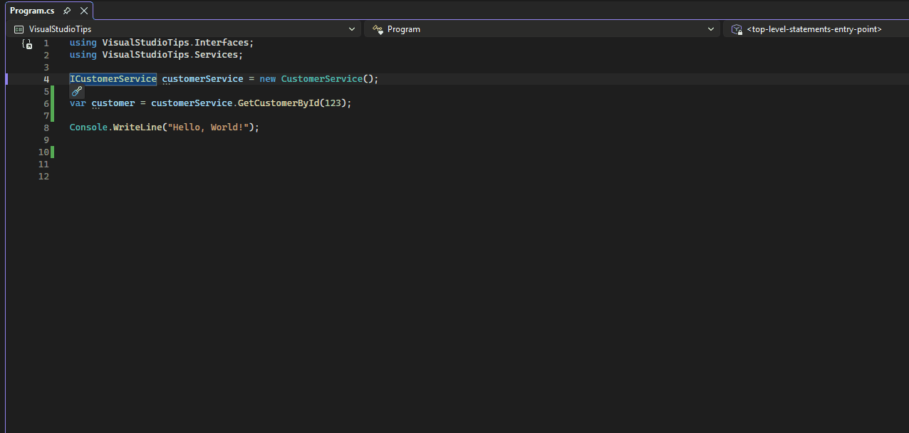 Using Go To Implementation to Jump to Class that Implements the Interface